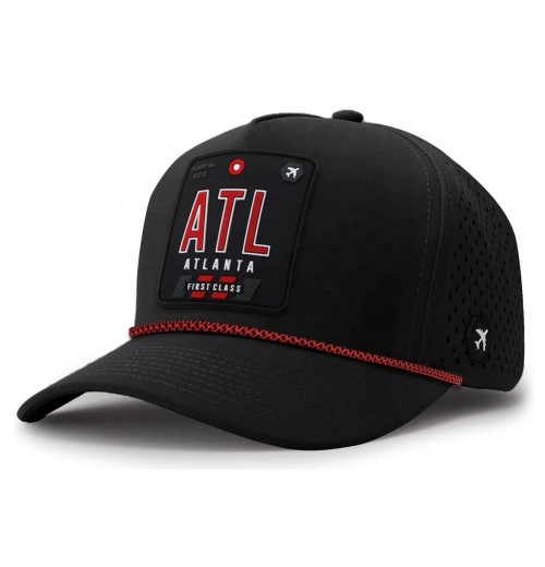 5 Panel Snapback Cap with Rope Custom Hats with Laser Cut Vented Holes PVC Badge on Front High Quality Hats BSCI Hat Vendor 5 Panel Snapback Cap with Rope Custom Hats with Laser Cut Vented Holes PVC Badge on Front High Quality Hats BSCI Hat Vendor