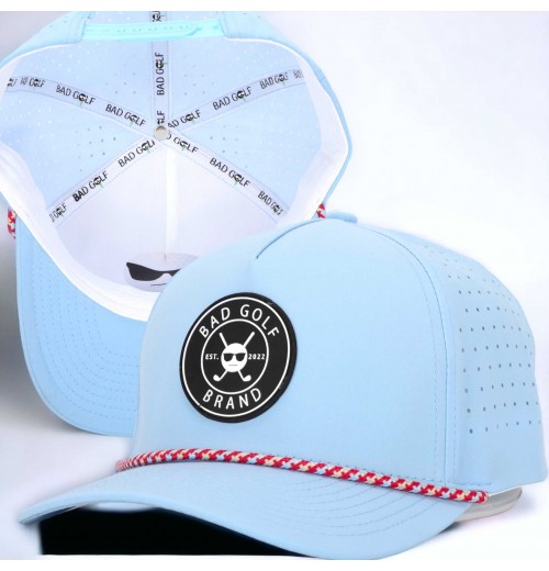 New Fashion Custom PVC Patch Logo 5 Panel Waterproof Polyester Sport Golf Hat,Laser Cut Perforated Dad,Rope Baseball Cap New Fashion Custom PVC Patch Logo 5 Panel Waterproof Polyester Sport Golf Hat,Laser Cut Perforated Dad,Rope Baseball Cap