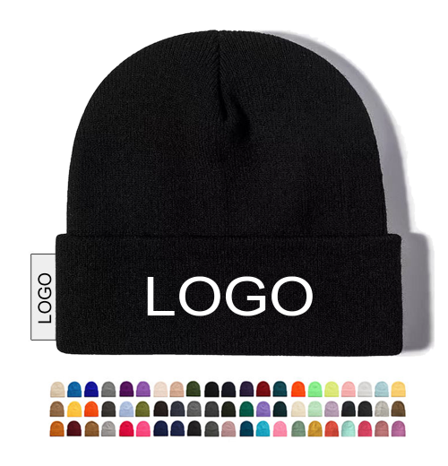 Fashion Wholesale Custom Embroidery Logo Solid Color Acrylic Fiber Warm Winter Beanie With Custom Logo Knit Hat Warm Caps Fashion Wholesale Custom Embroidery Logo Solid Color Acrylic Fiber Warm Winter Beanie With Custom Logo Knit Hat Warm Caps