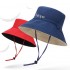 High Quality Custom Label Reversible Bucket Hat, Reversible Fisherman Gorras Mens Women, Sun Cap Custom Woven Label Bucket Hat